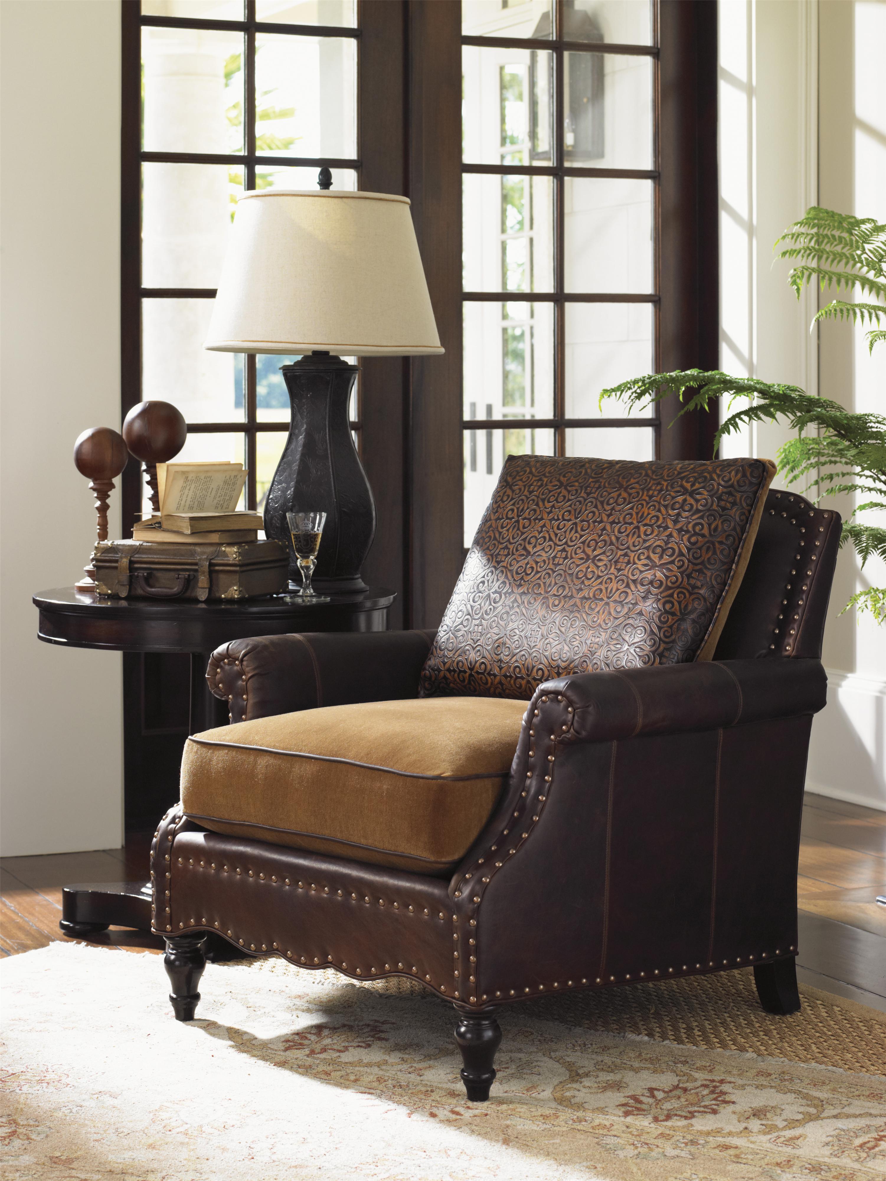 Tommy Bahama Home Island Traditions LL7884-11AA Belgrave Leather Chair ...